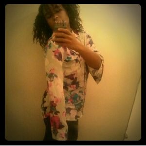 New York & Co. Floral Button-Down Shirt